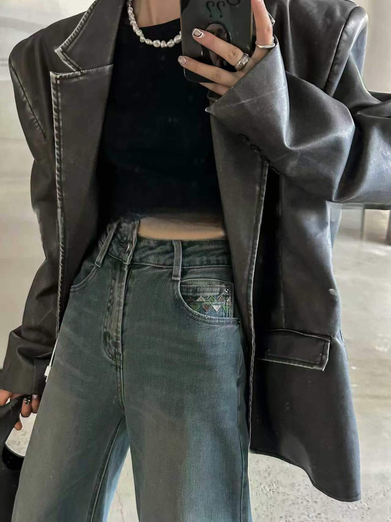 <双11来喽>太古兰♡直筒牛仔裤 腿型不好看的救星