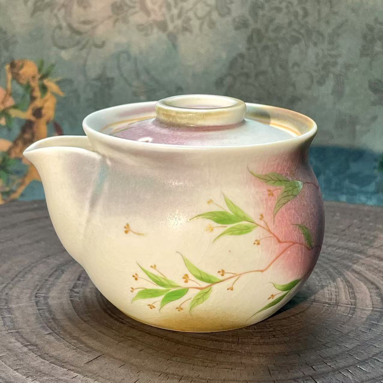 zb天香桂花粉柴烧汝窑开片手抓宝瓶高端礼品首选