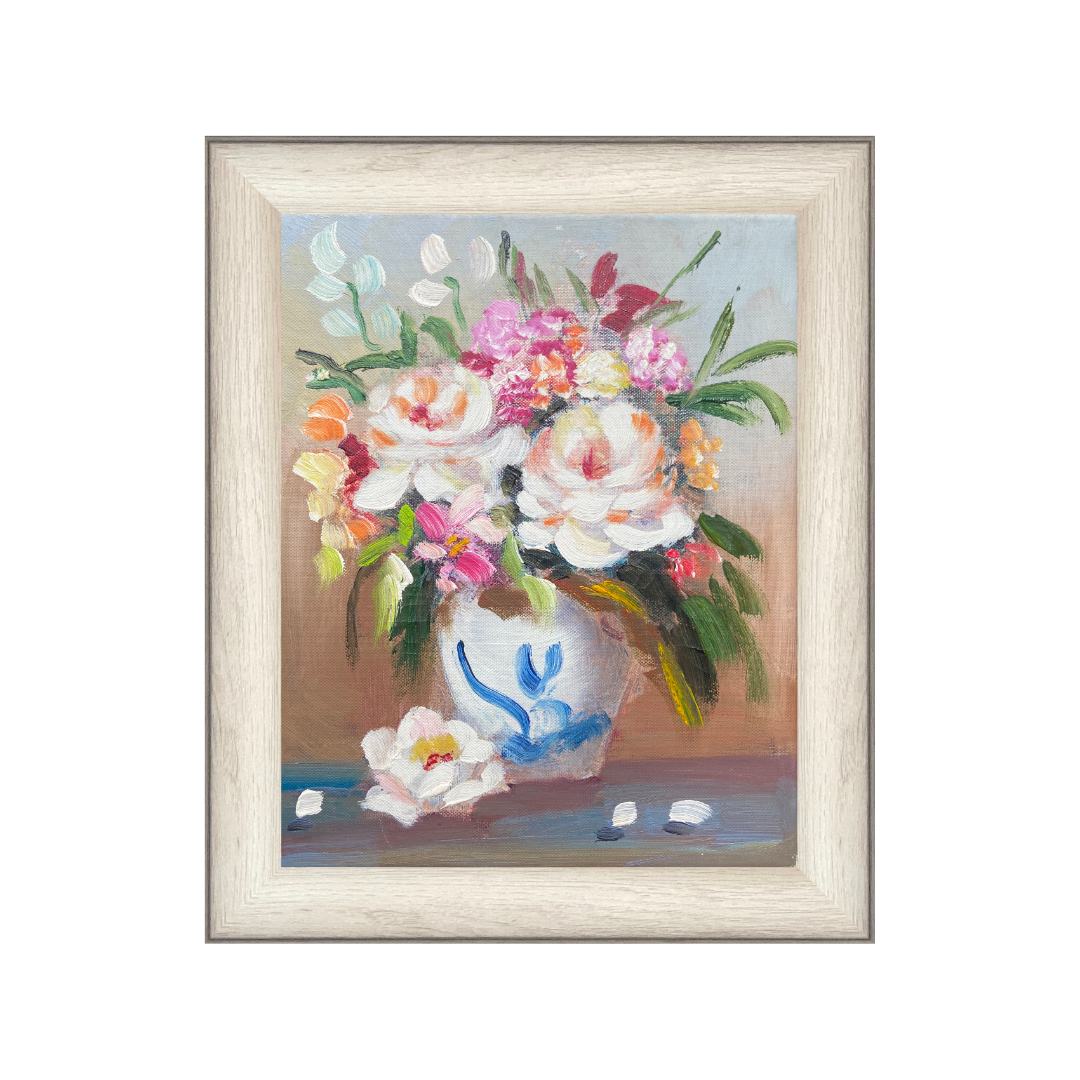 手工油画现代装饰画家装风景画小幅画