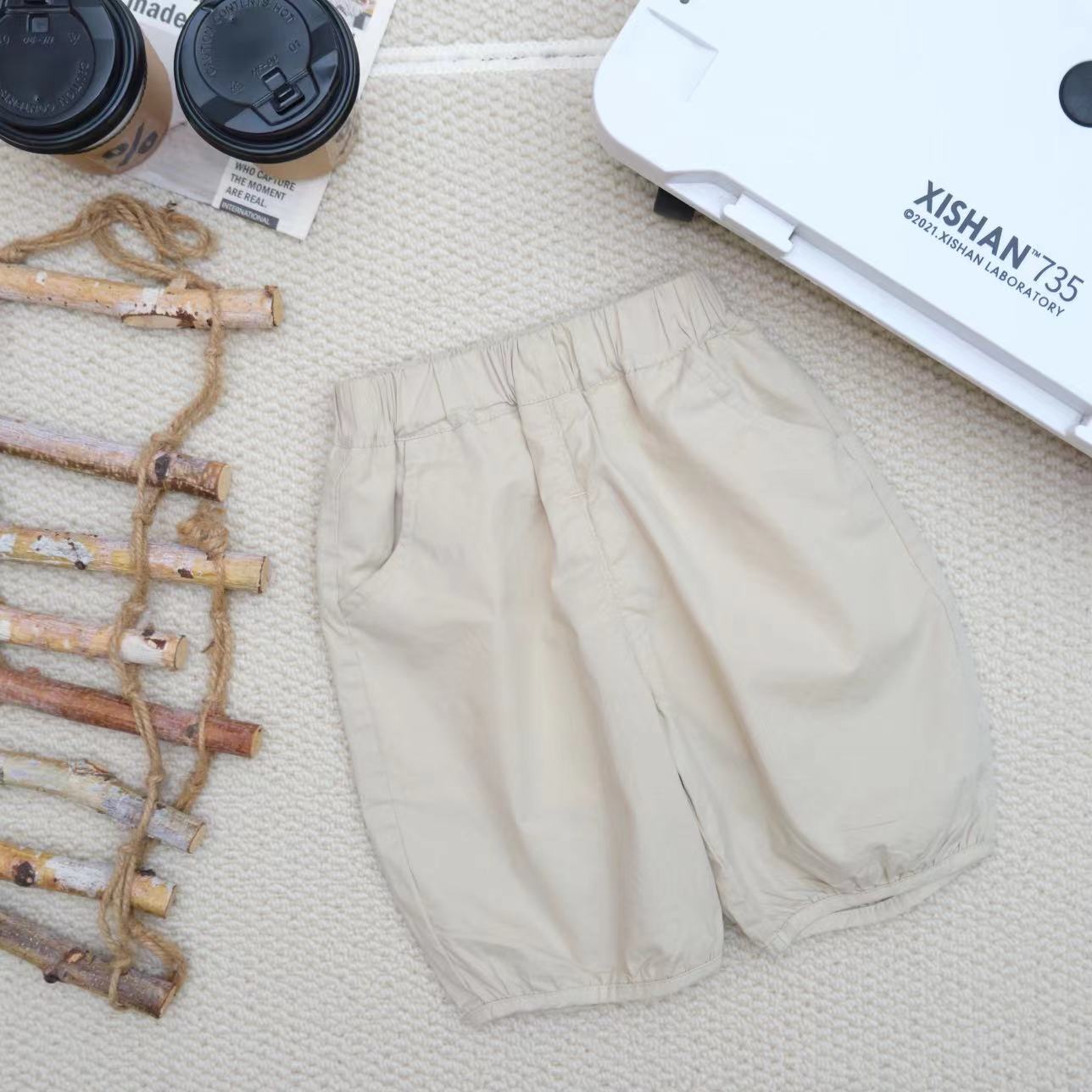 胡子头夏季男宝韩版百搭纯色七分裤SY015