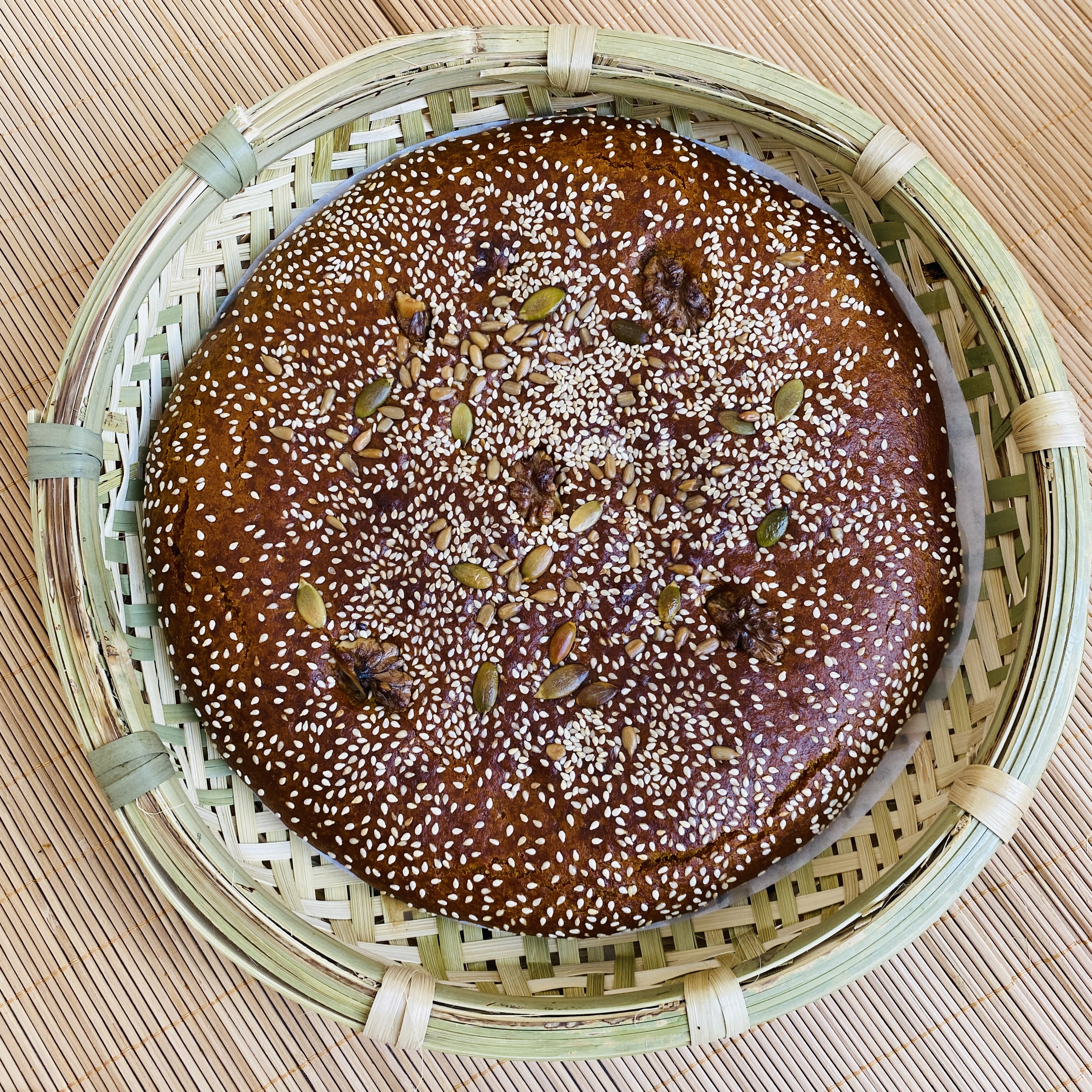 玉溪清真全手工碳烤筛子大荞饼1500g