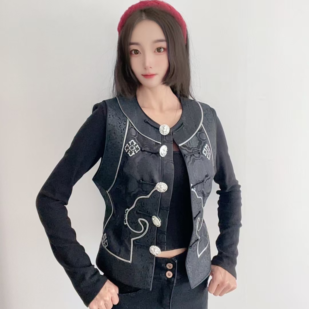 【呼日呼】#2408民族风原创设计祥云马甲