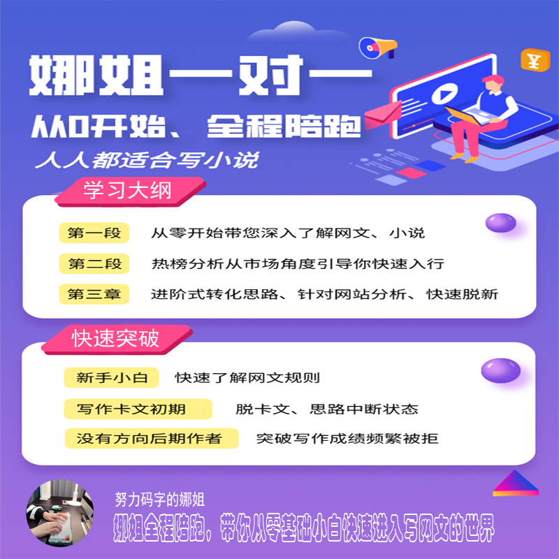 娜姐带你写小说新人学习课