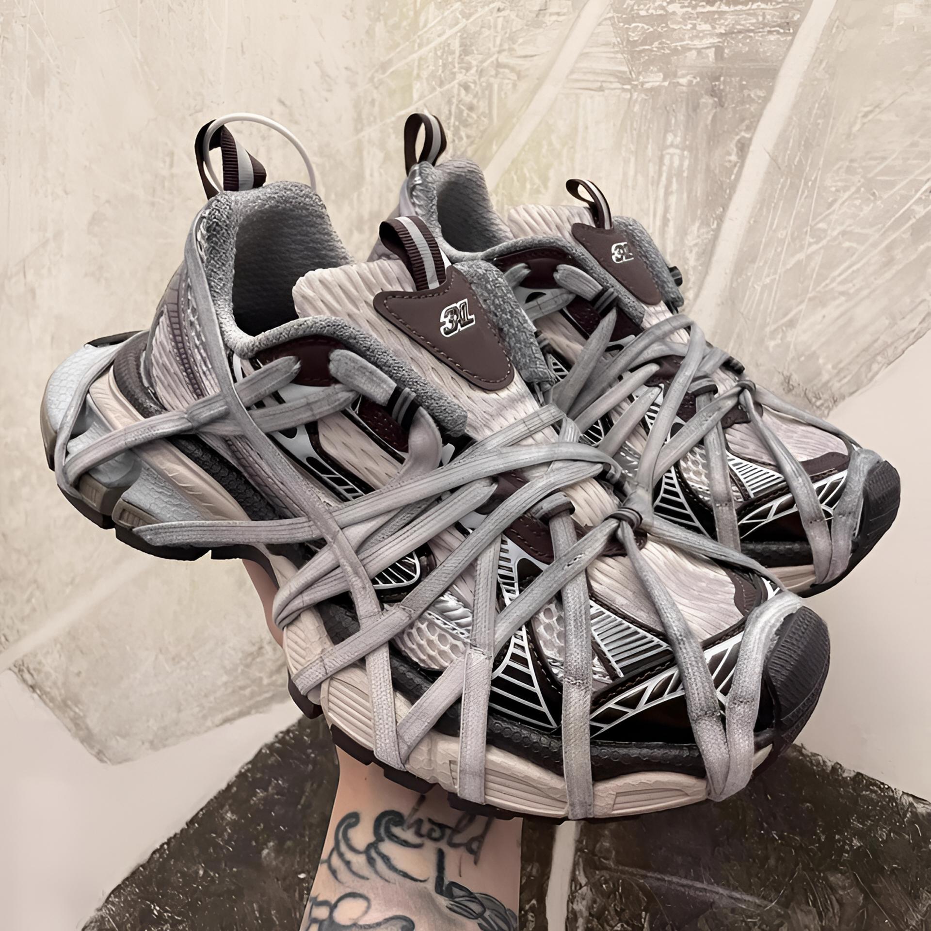 欧货3xl老爹鞋秋季新款透气厚底增高情侣运动休闲鞋蜘蛛侠绑带