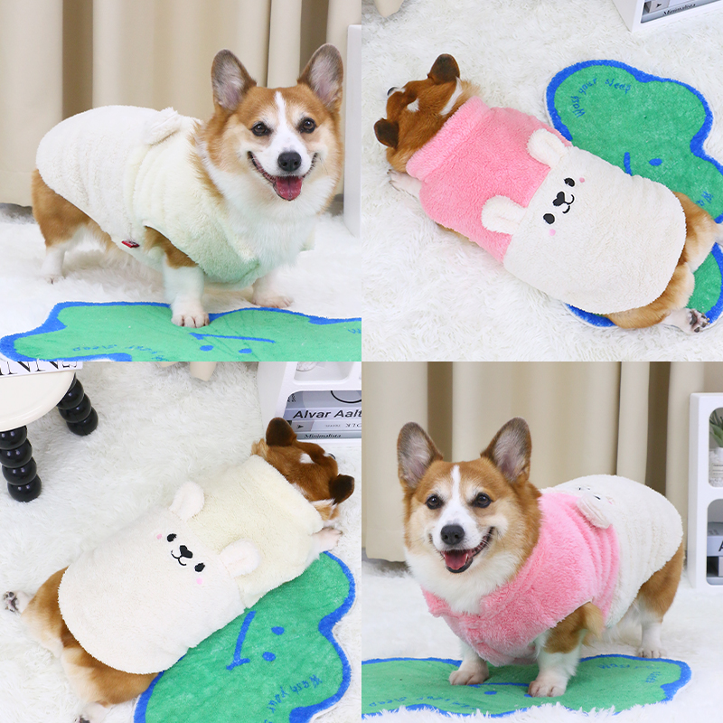 宠物狗狗衣服可爱秋冬法兰绒冬季冬天小型犬柯基泰迪小狗保暖衣服