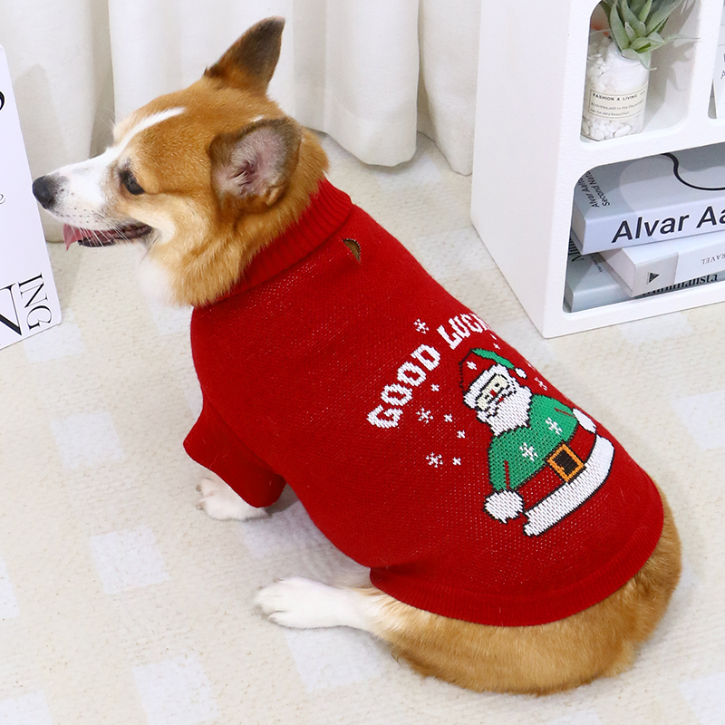 宠物狗狗衣服秋冬款圣诞毛衣冬时尚犬冬季小中型犬柯基泰迪柴衣服