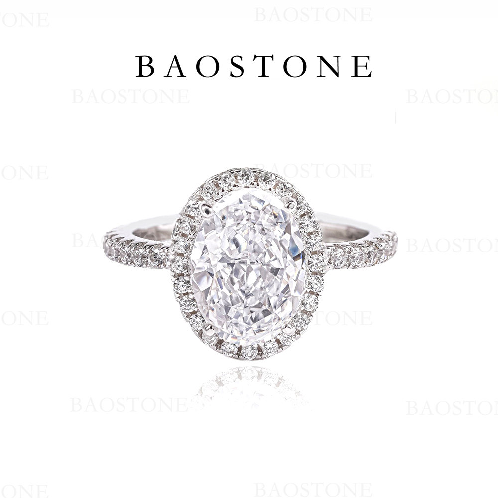 BAOSTONE 925银合成锆石戒指 【The One经典鸽子蛋】【专属】J222