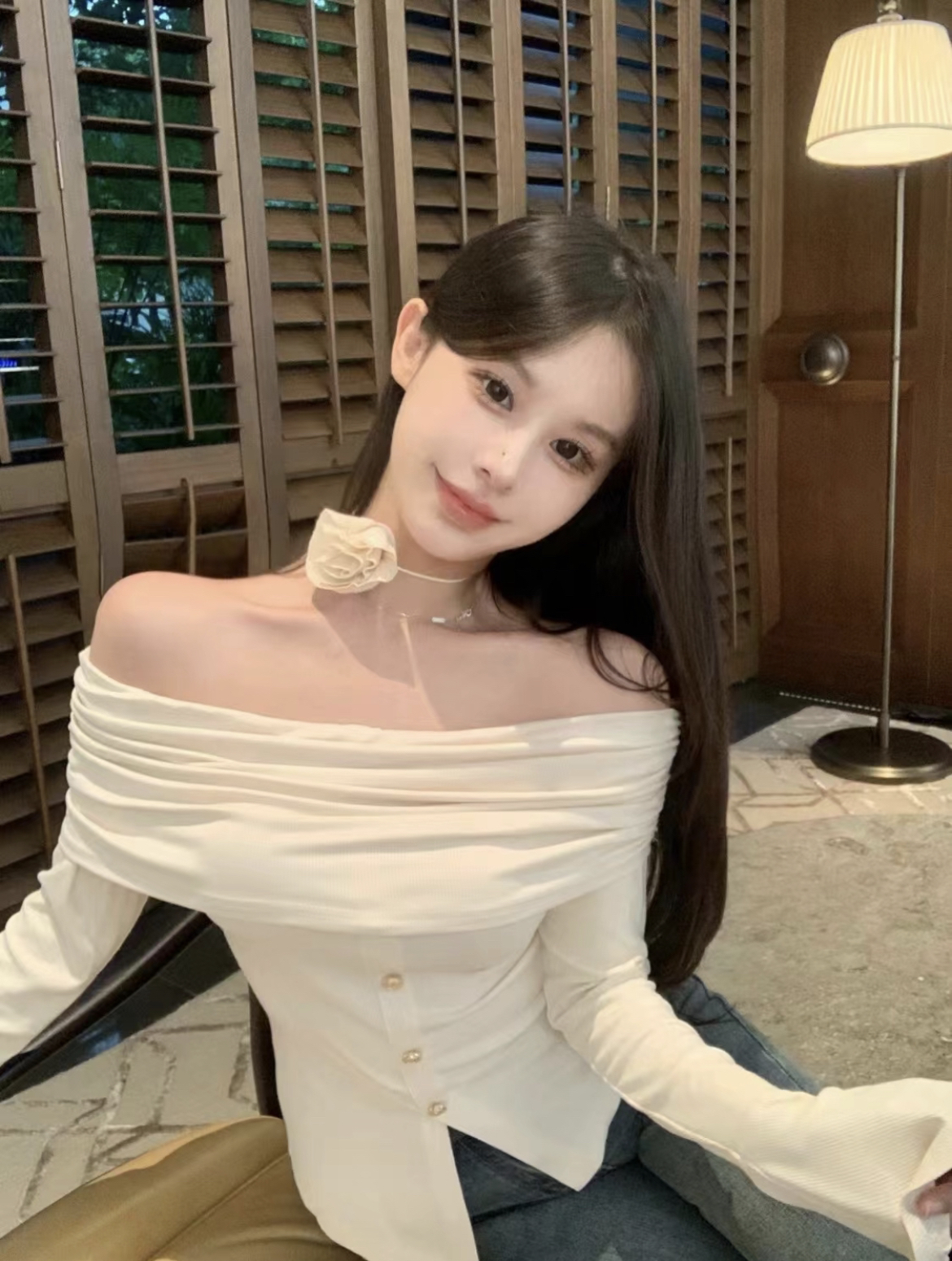 【娜姐宠粉】气质设计感打底衫