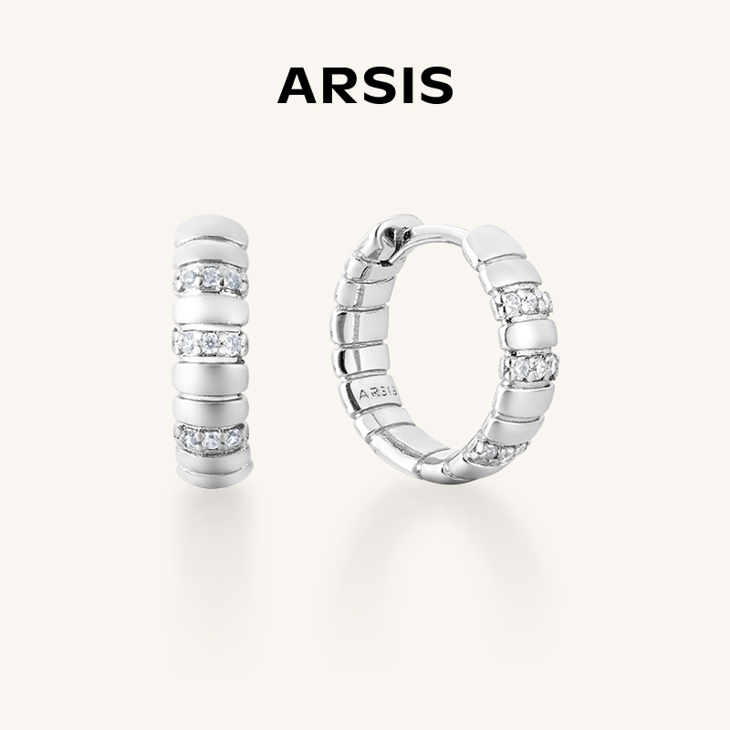 ARSIS自由搭配蛇骨小耳扣百搭精致简约耳钉时尚高级感耳饰女L2