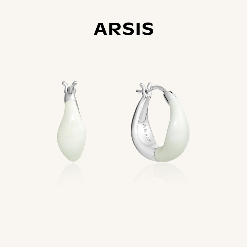 ARSIS流光云朵两戴耳环轻奢耳圈精致气质小众耳饰时七夕礼物百搭