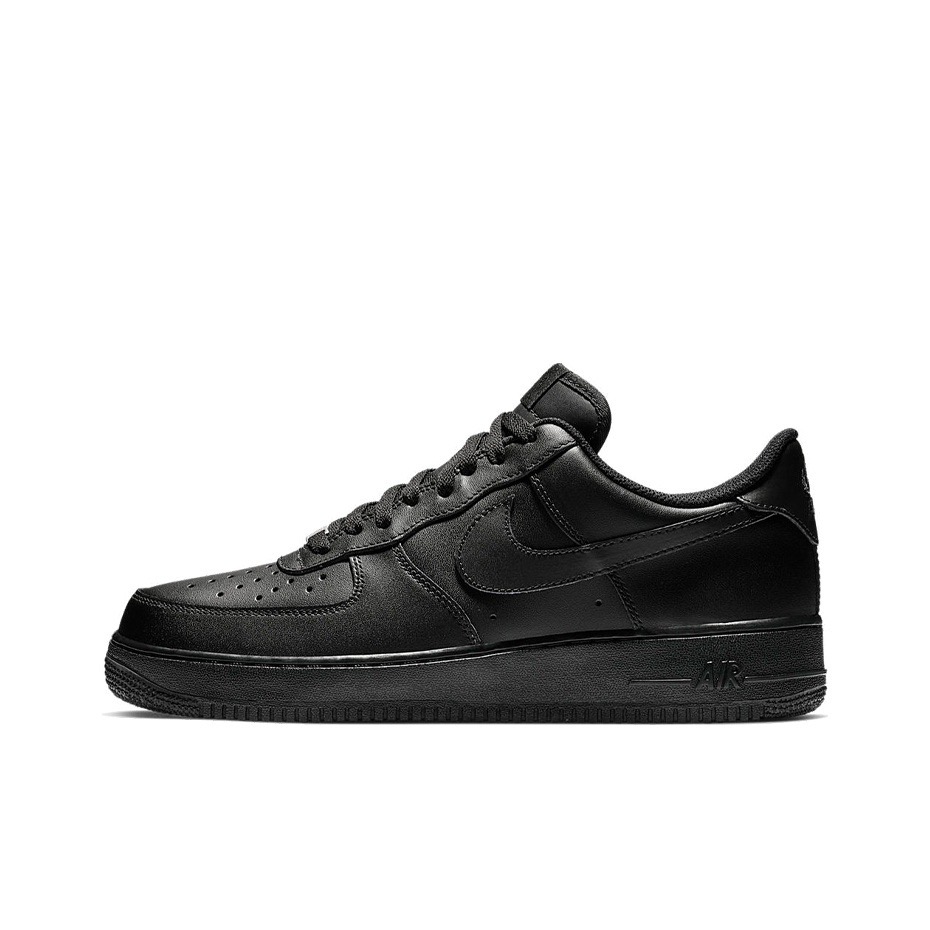 Air Force 1 AF1纯黑空军一号男女款休闲板鞋低帮厚底增高球鞋_二手商品