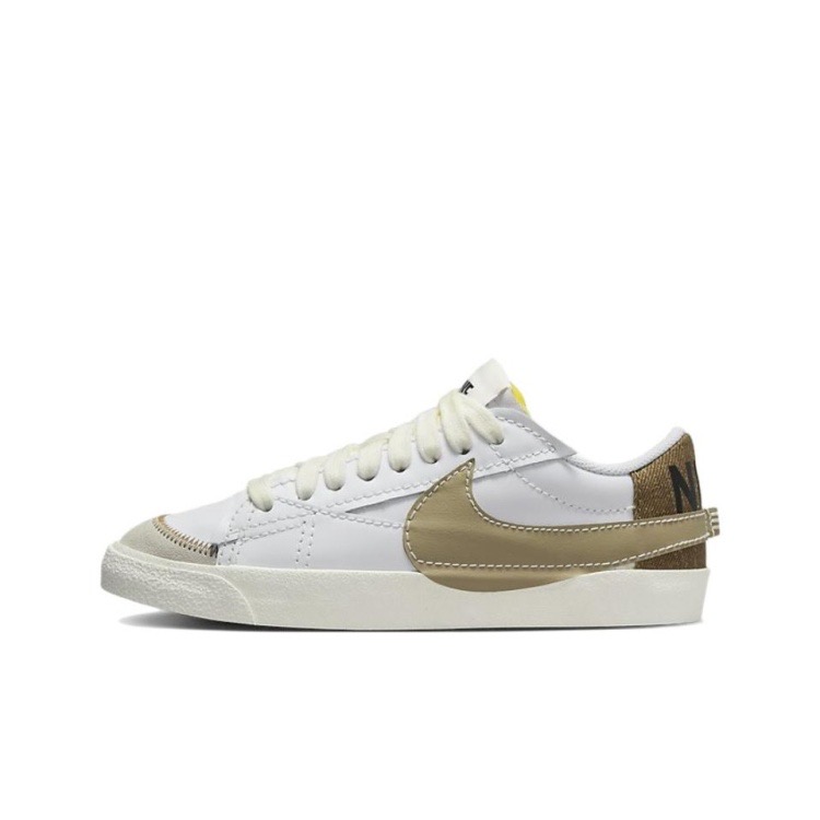 NIKE/耐克BLAZER Low 77 Jumbo轻便低帮板鞋男款白棕色DZ2772-121