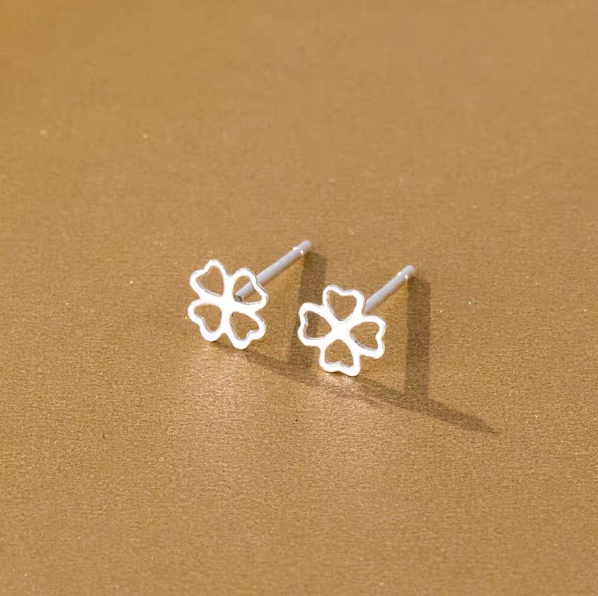 足银耳饰 足银女士耳饰气质足银999纯银耳钉简约