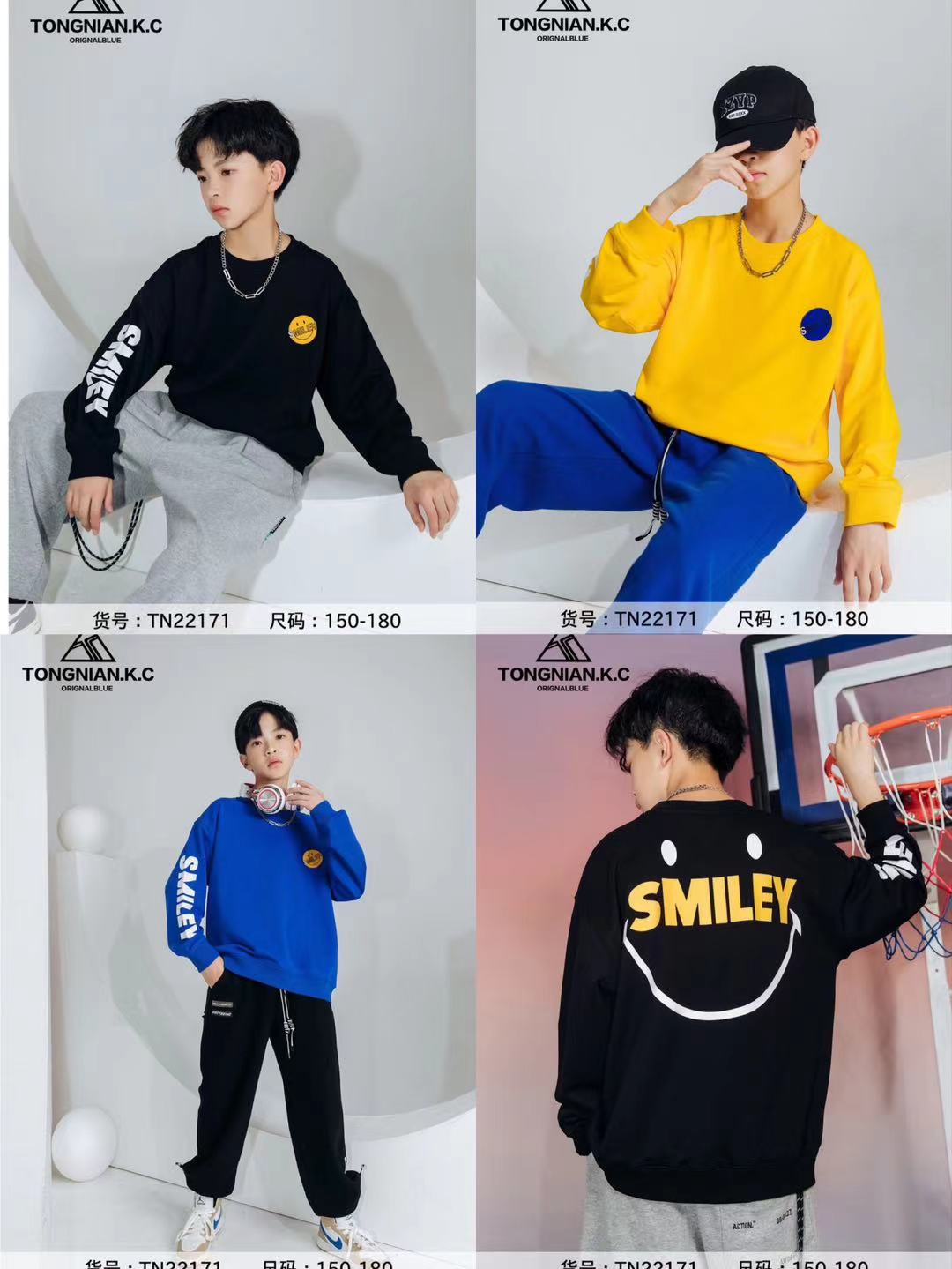 秋冬重磅纯棉复古圆领卫衣男女学生宽松美式潮牌加绒上衣