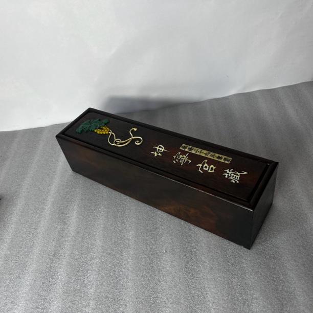 [木艺]复古收纳盒木质文具首饰盒家用木盒子