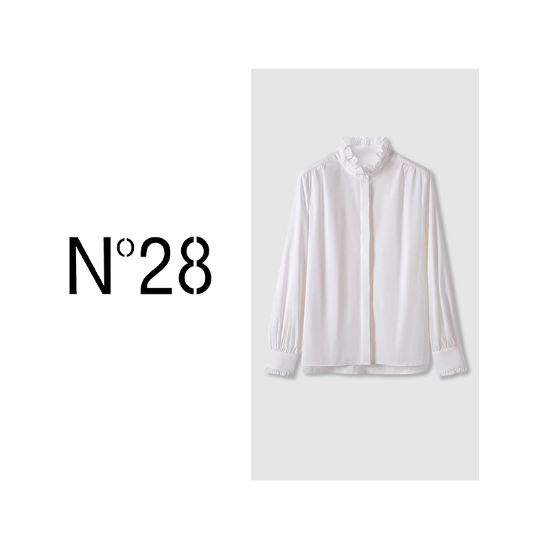 ‘花苞衬衫’N°28 2024春款设计师百搭衬衫8A11C338