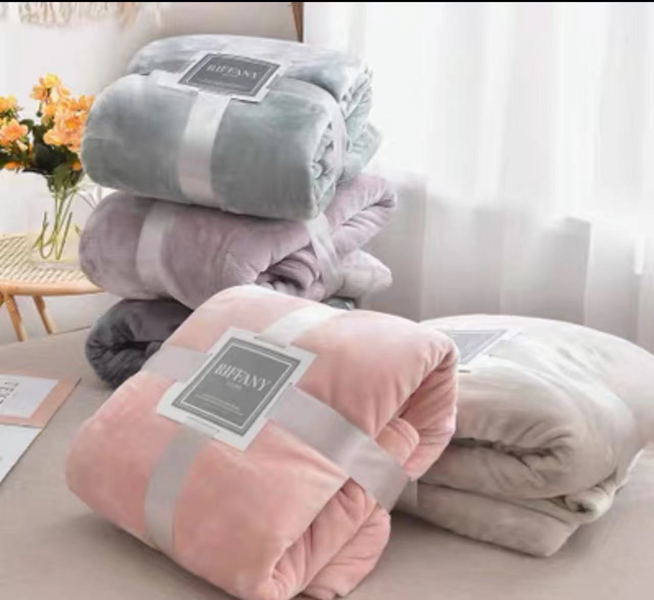 【新号福利】品源.简约牛奶绒..加厚.午休毯加厚睡毯款式颜色多