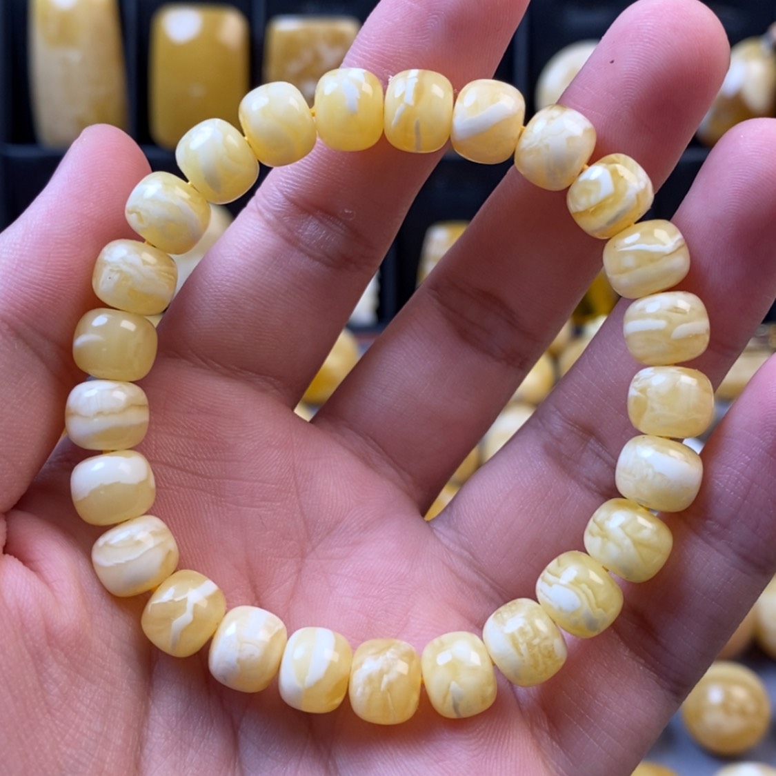 【闪购商品】琥珀颈饰未镶嵌7*7