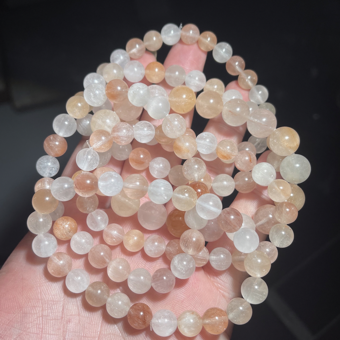 ［阿雯diy］天然水晶玛瑙手串手链DIY2