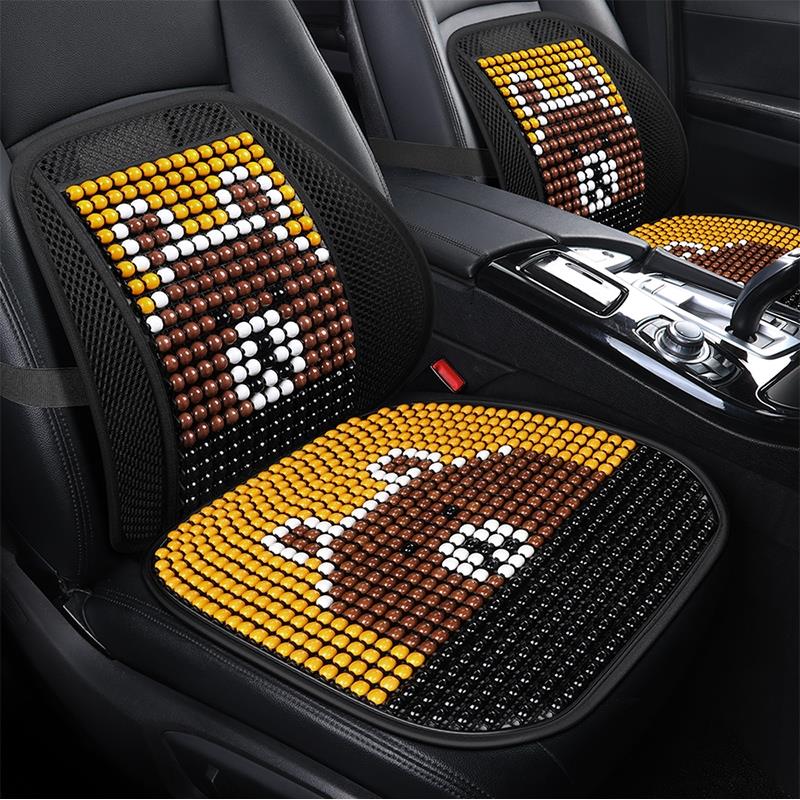 夏季腰靠腰枕木珠靠枕办公室椅子靠背垫腰夏天透气汽车用护腰靠垫