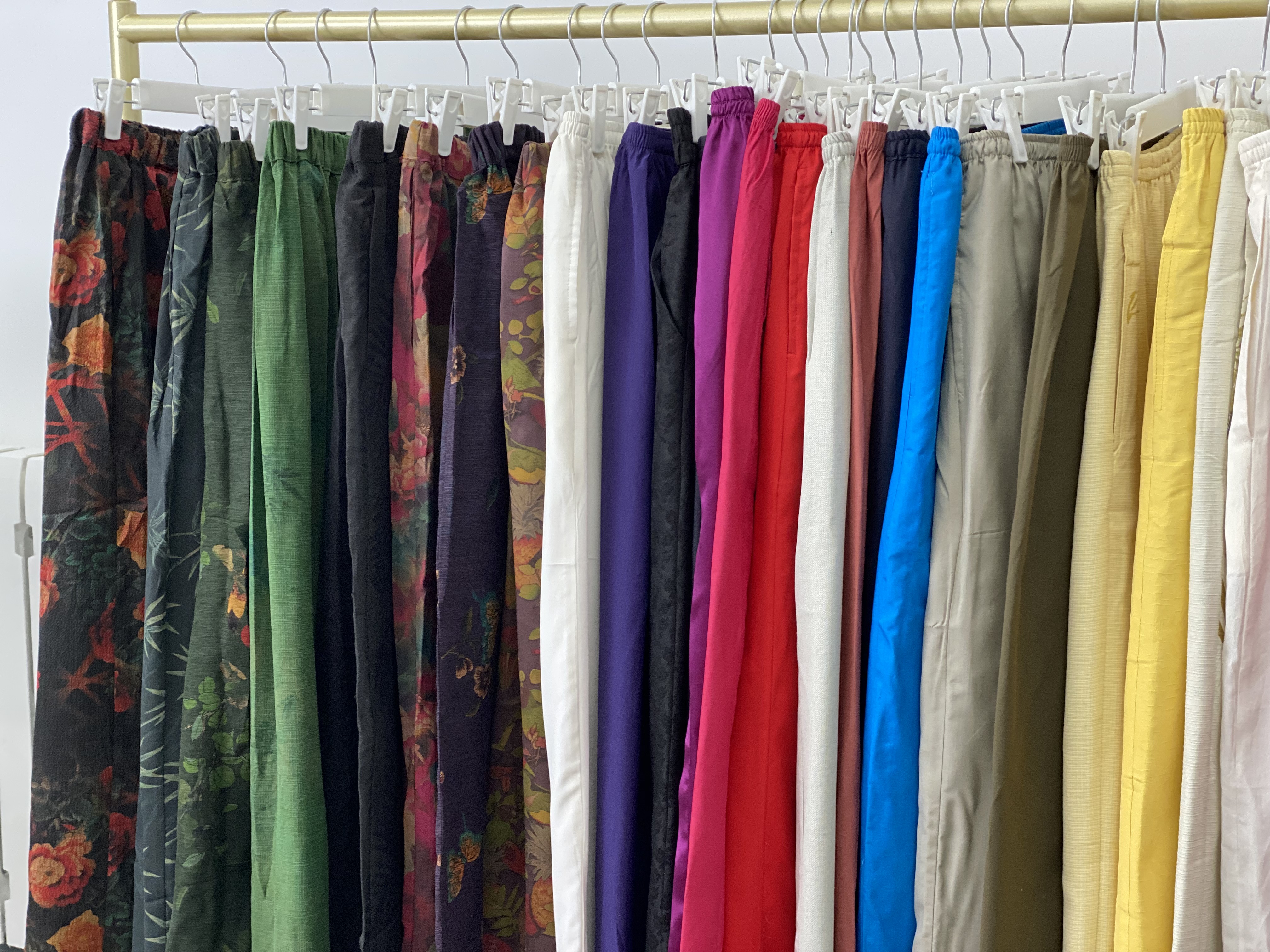 H编码重磅桑蚕丝直筒八分九分裤休闲百搭宽松