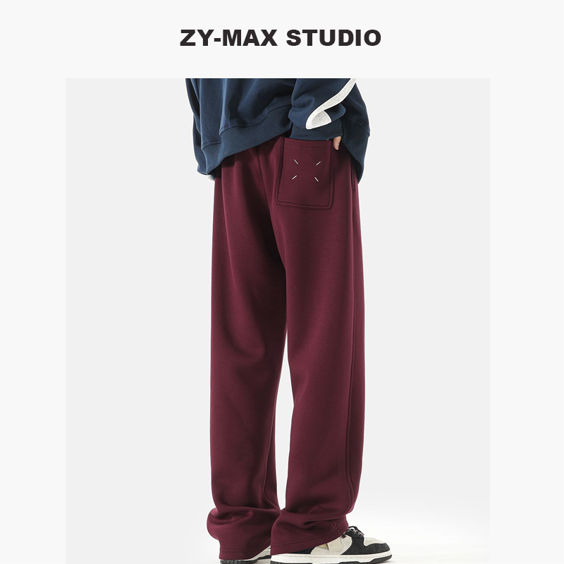 ZYMAX 秋上新【糯米裤】显瘦垂感大码日常男装抽绳百搭运动休闲裤