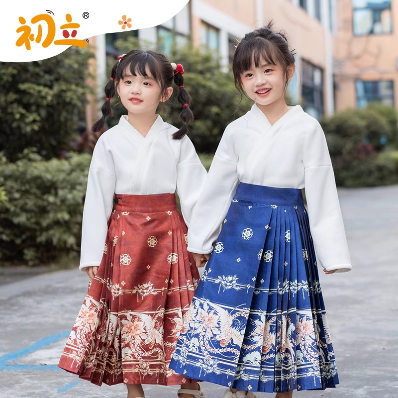 【凤羽图】拜年服过年款汉服女童装马面裙搭配儿童汉服