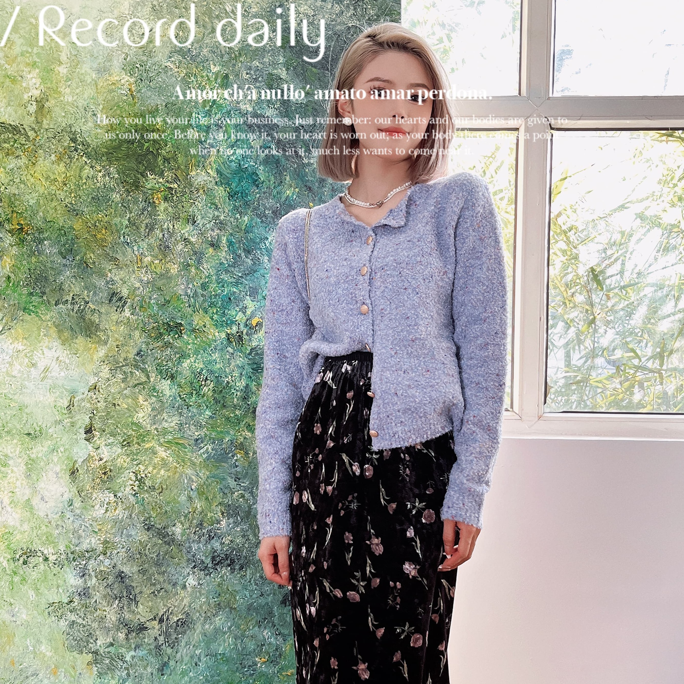 cosheng重生150小个子2023春秋季新品秋冬毛衣针织开衫外套含羊毛