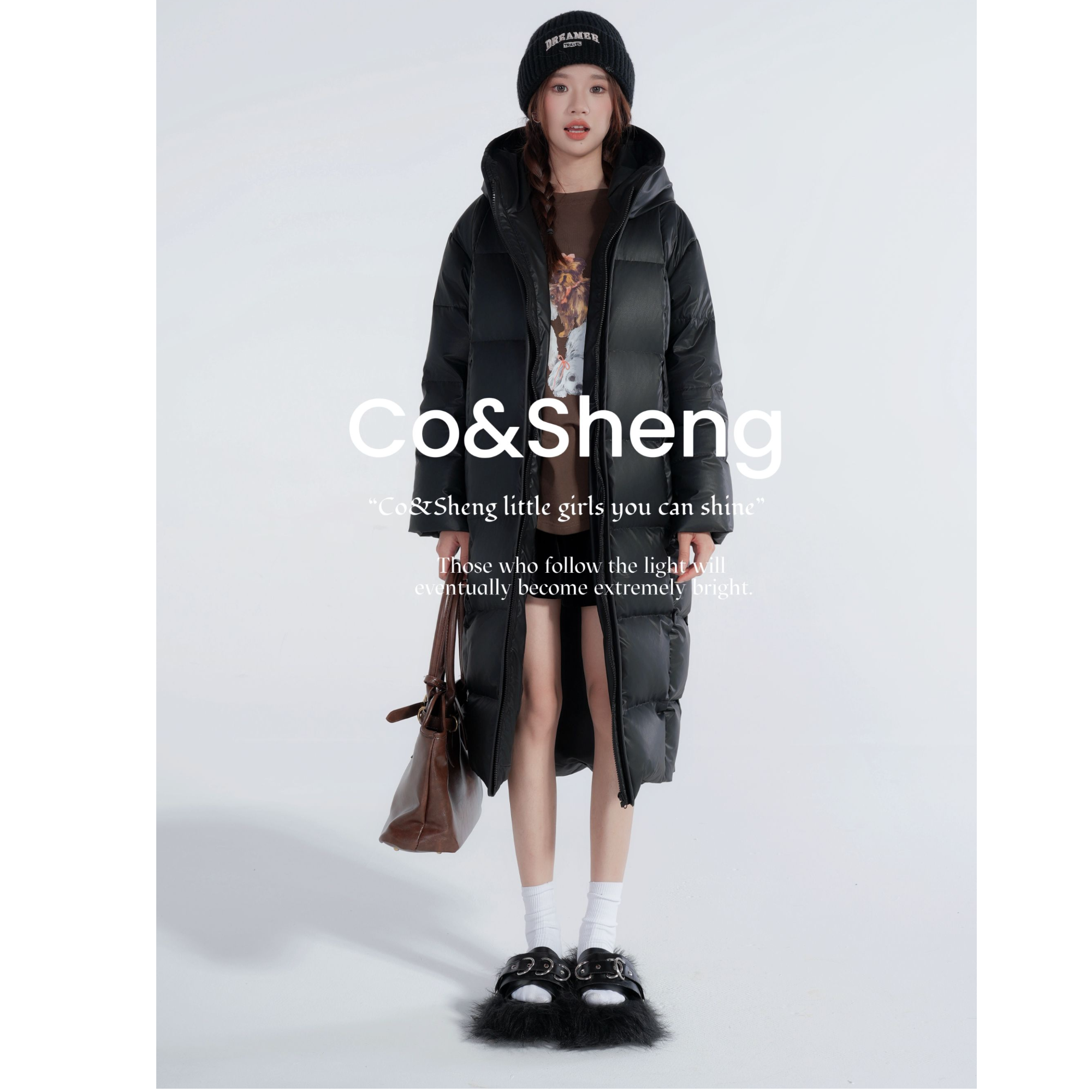 冬日恋岛/ 可溯源 三星安心羽绒 长款保暖羽绒服 co&sheng