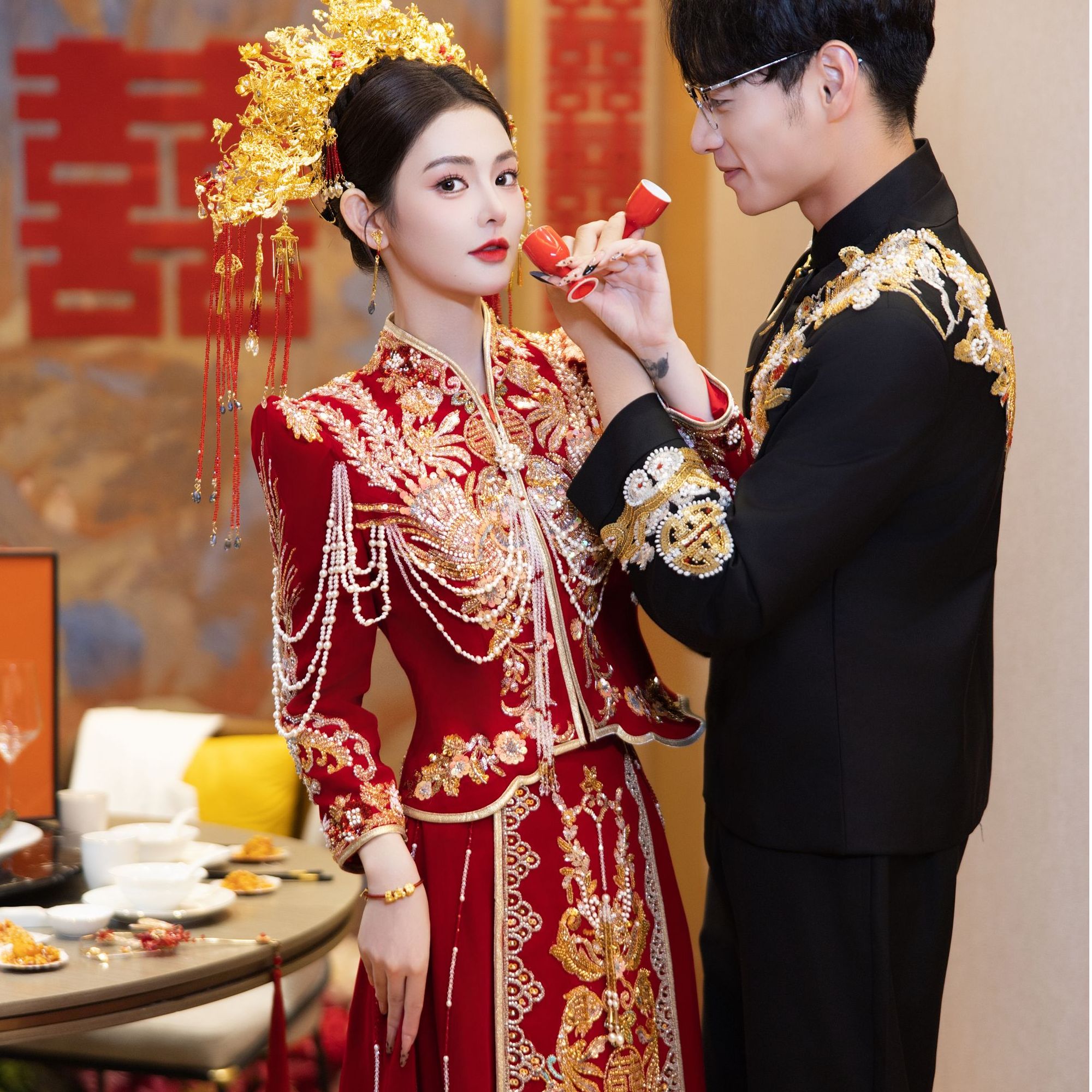 秀禾服新娘服装婚纱礼服敬酒服2025新款爆款出阁宴结婚中式嫁衣女