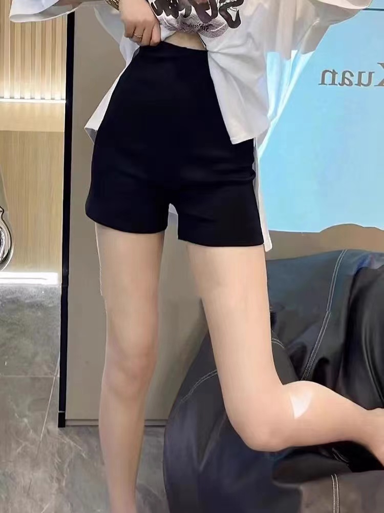 【主播身上短裤】女夏季薄款显瘦高腰百搭安全休闲打底裤热裤