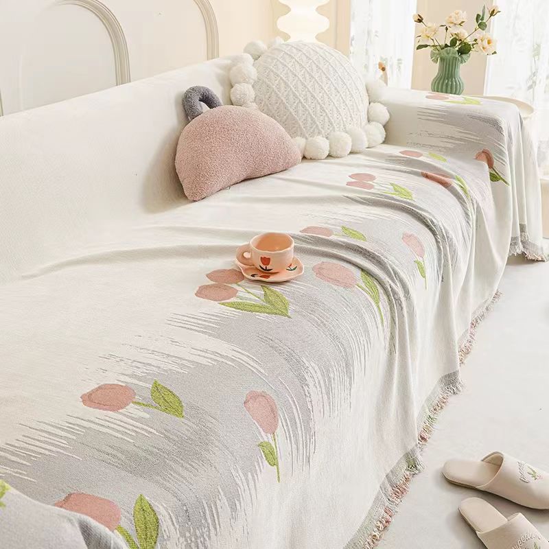 ins沙发套盖布高级感沙发巾一整张全盖四季通用款防滑沙发盖布