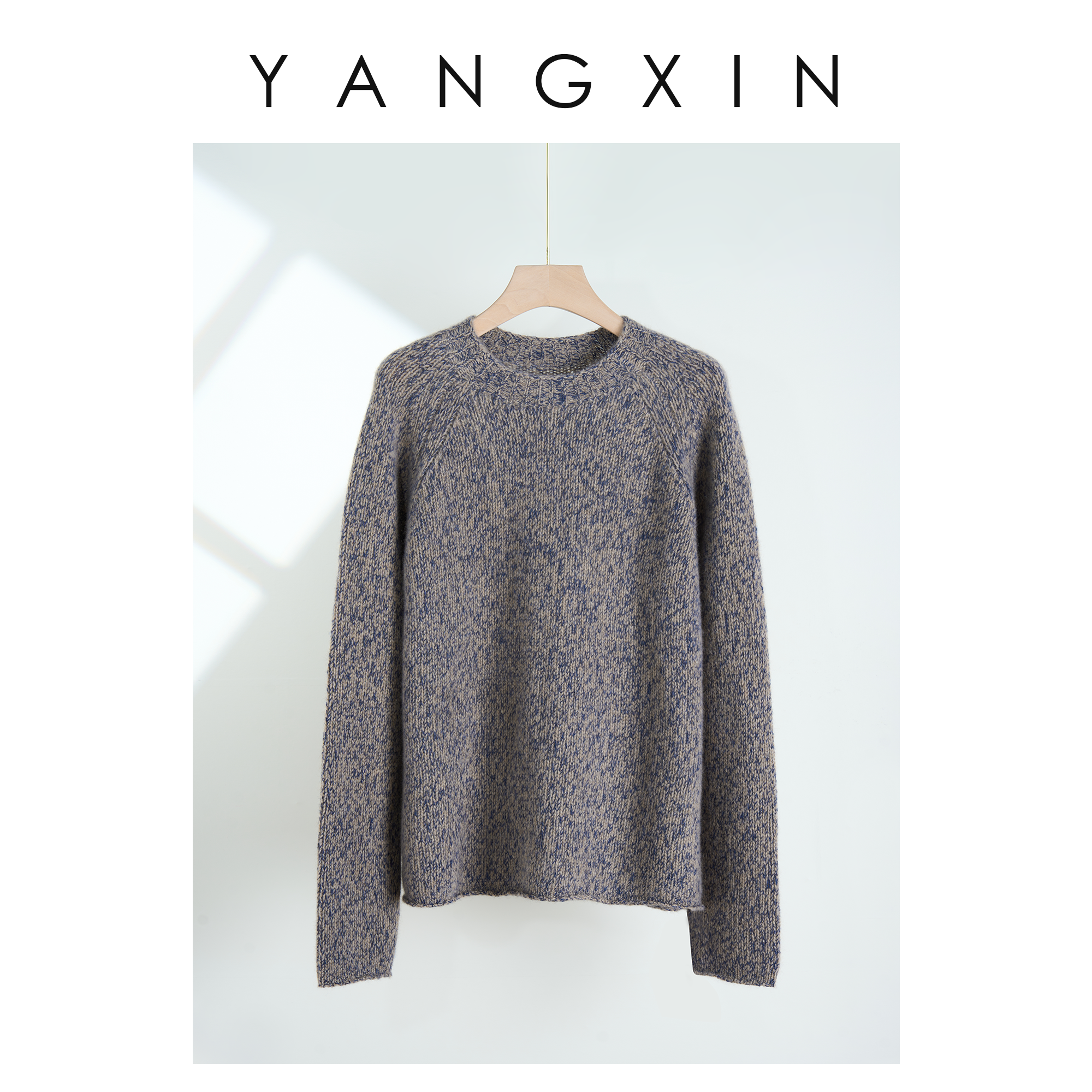 【无龄·杨昕】“绮丽多彩”气质百搭花纱毛衣秋冬款FW11004