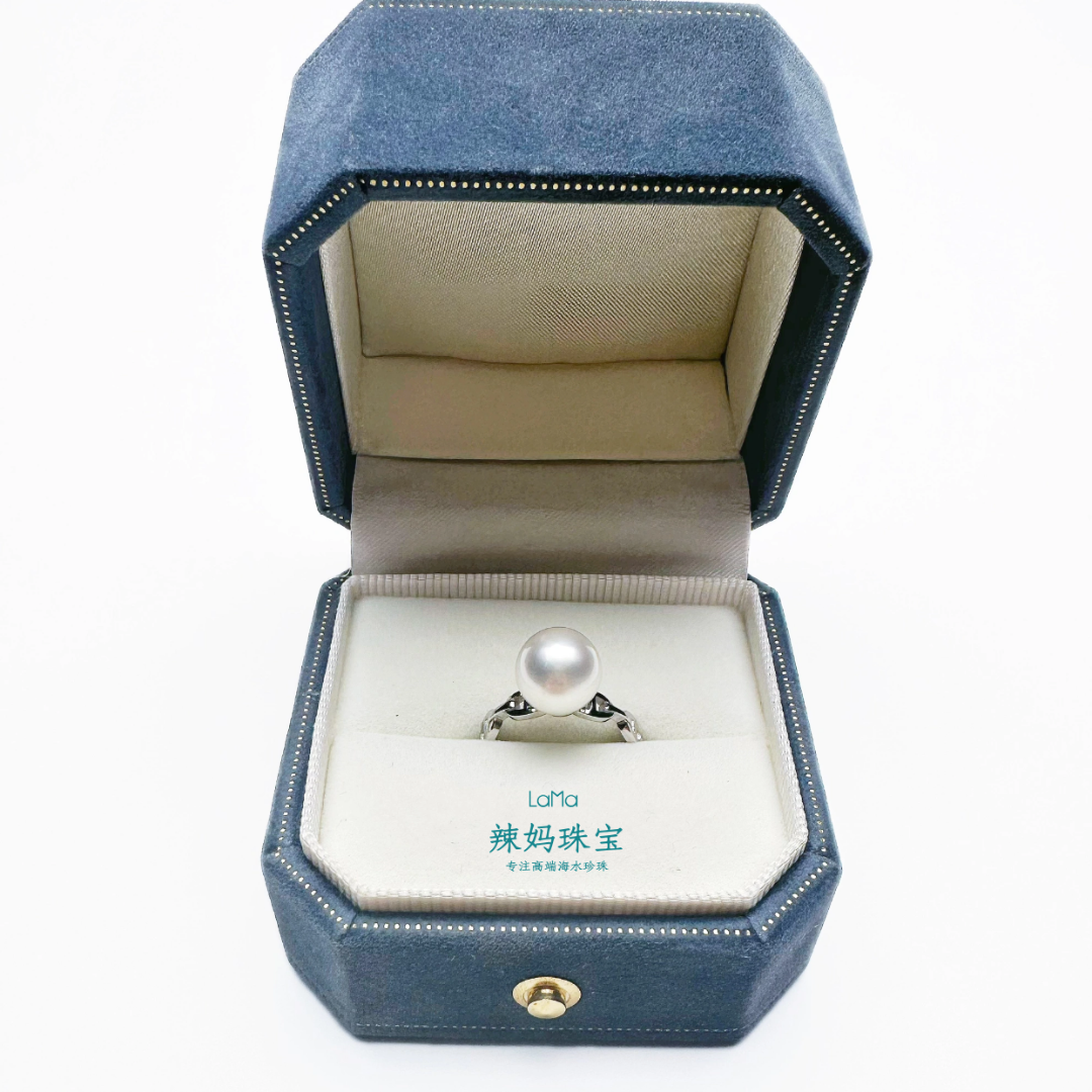 ⌈辣妈珠宝⌋澳白猪鼻子戒指多点位#时尚#百搭#气质#珍珠#银色#海水