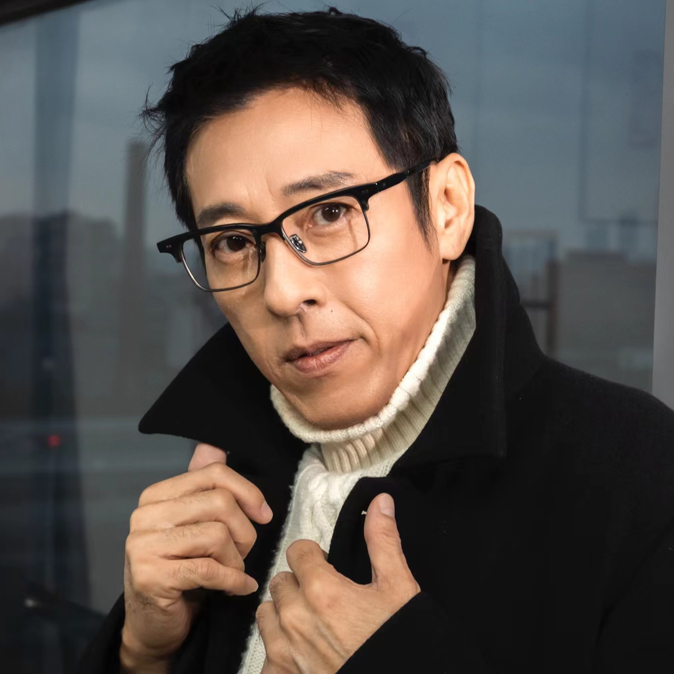 J眼镜【JLDESIGN】吕颂贤同款时尚商务款板材钛圈半眉男女同款镜框