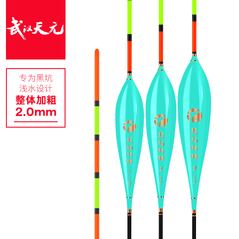 天元黑坑鲢鳙浮漂浅水漂鲢鳙大物浮漂高灵敏鱼漂水皮漂钓鱼用具