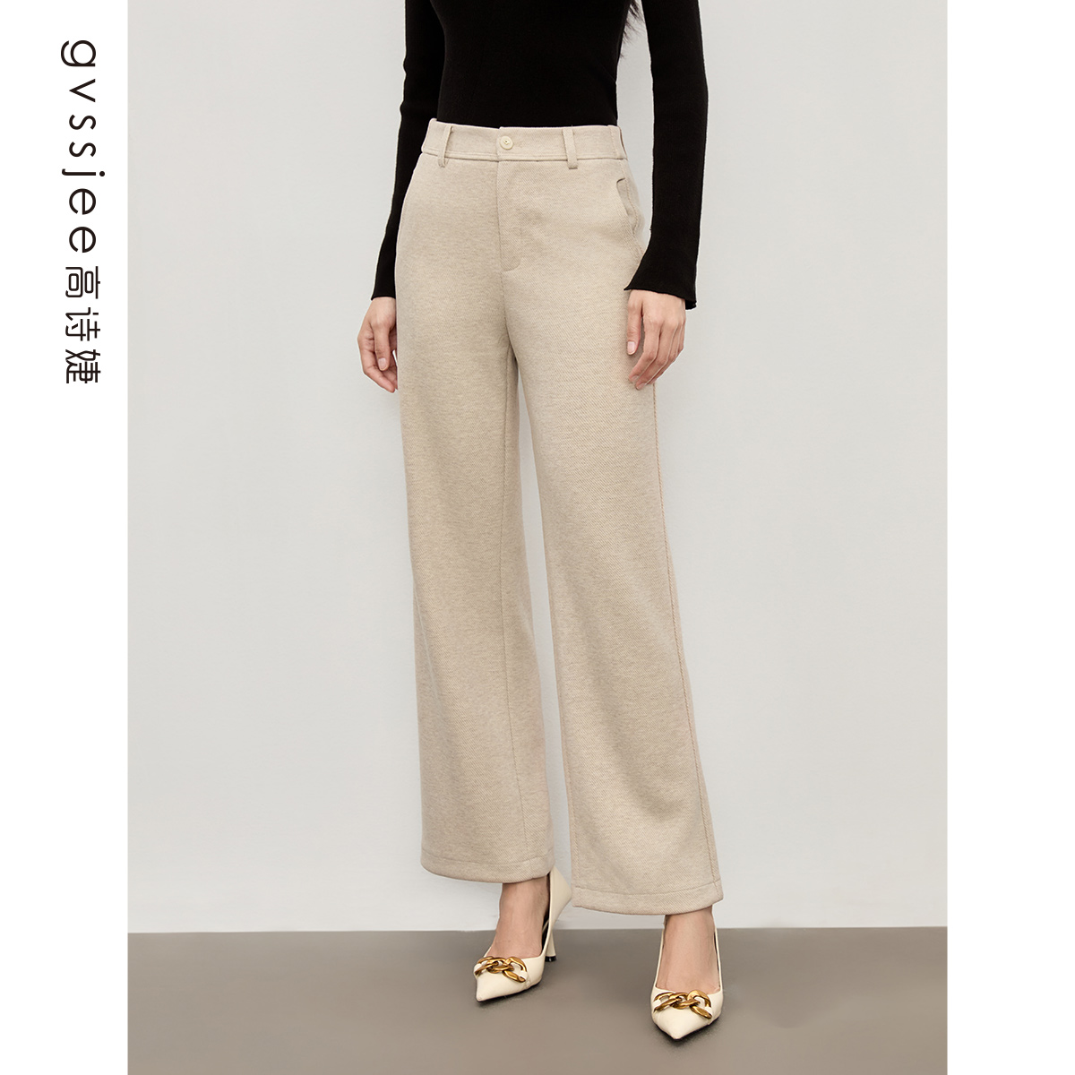 高诗婕冬季新款休闲裤D254W80209-14