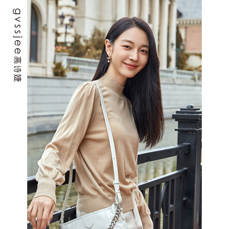 高诗婕冬季新款通勤套头针织衫244224246/244524246/244124246