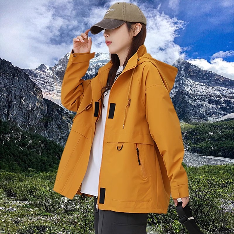 【明星同款】刘亦菲玫瑰的故事工装夹克外套男女同款防风玫瑰冲锋衣