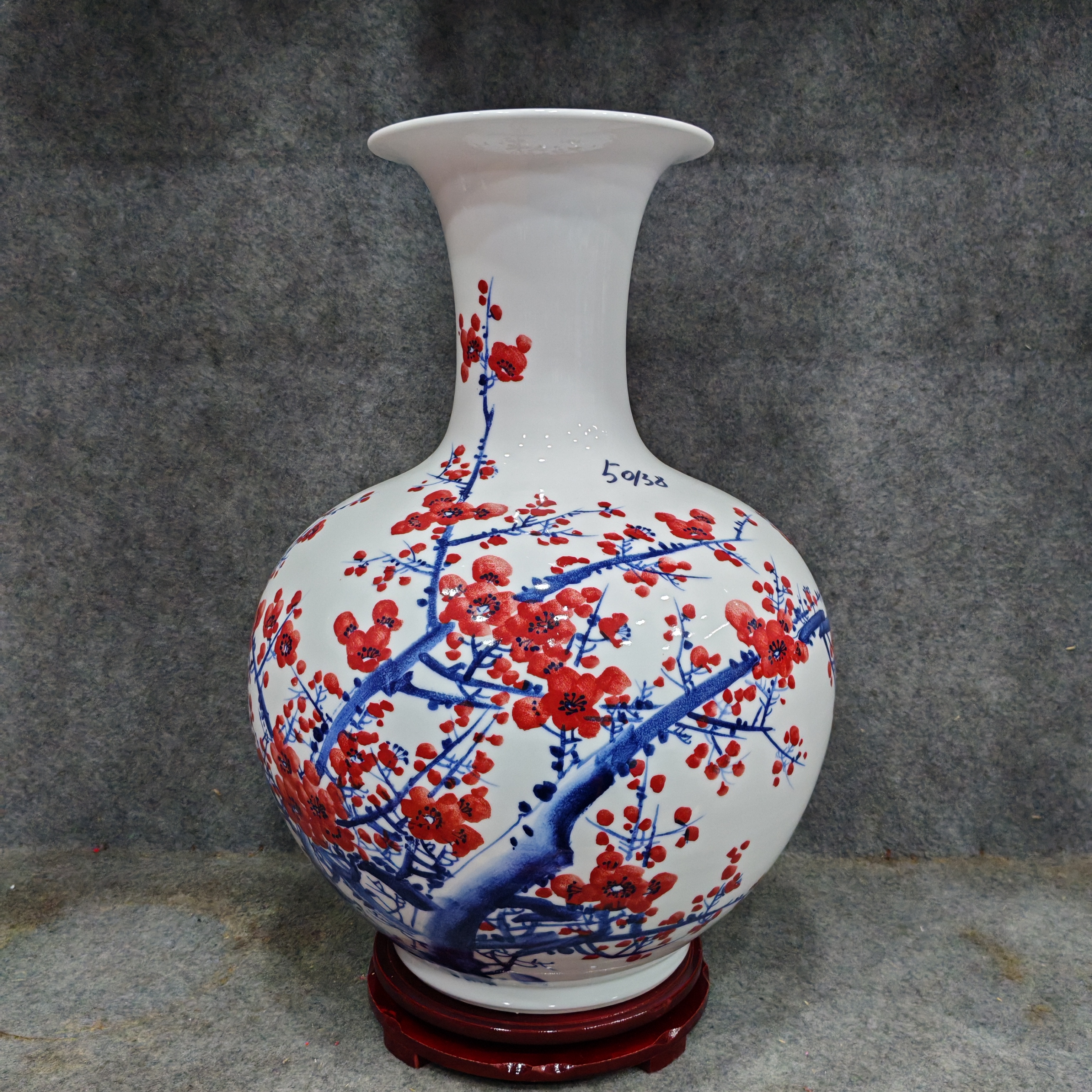 景德镇陶瓷花鸟赏瓶花瓶摆件工艺品