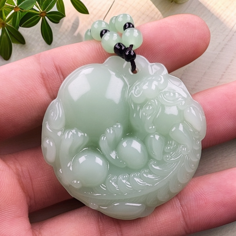  貔貅抱宝4手工男女同款单面时尚经典百搭精美吊坠