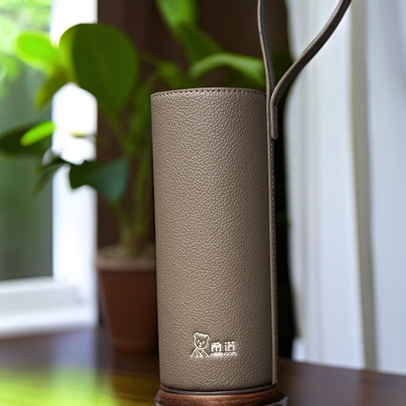 希诺杯套玻璃杯防烫PU皮套保温杯热通用杯套