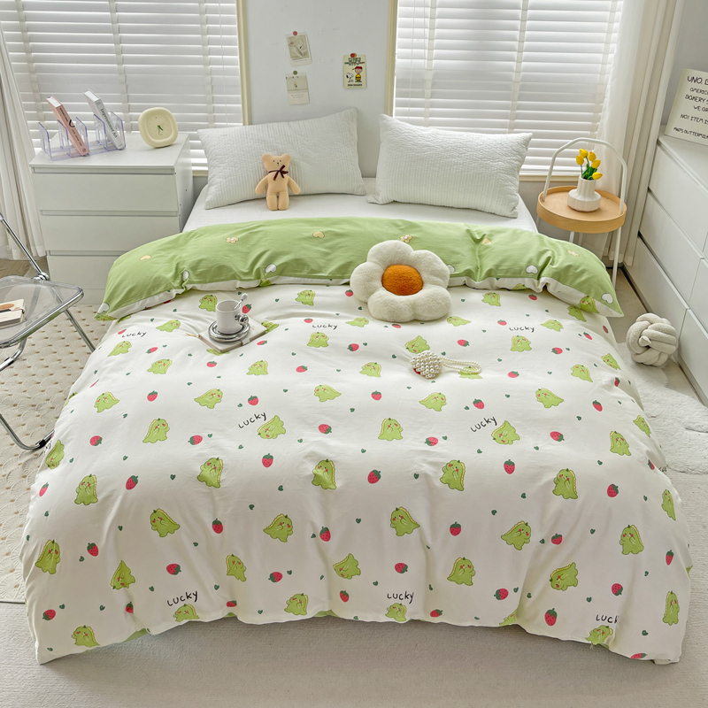 小清新纯棉被套单件夏季学生宿舍全棉被罩150x200x230被单褥子套