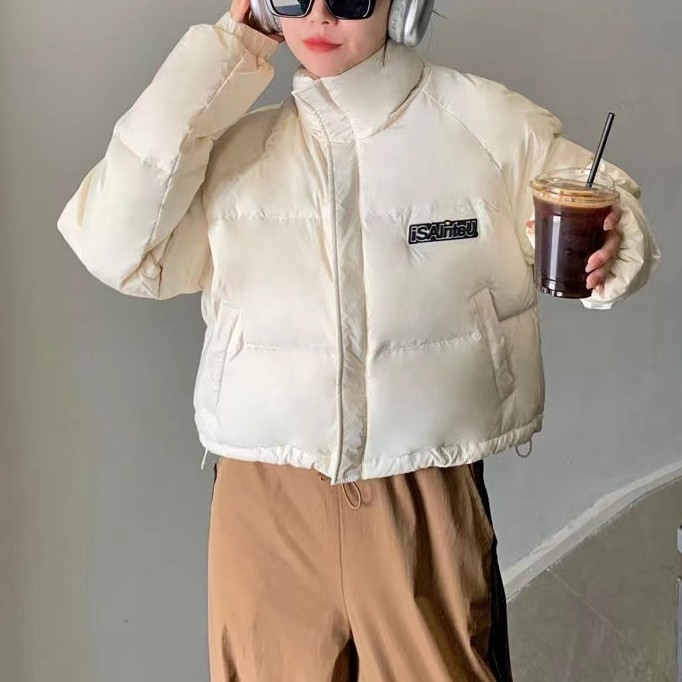 A8827 印花字母时尚潮流立领秋冬宽松外套 PHQQ-T911