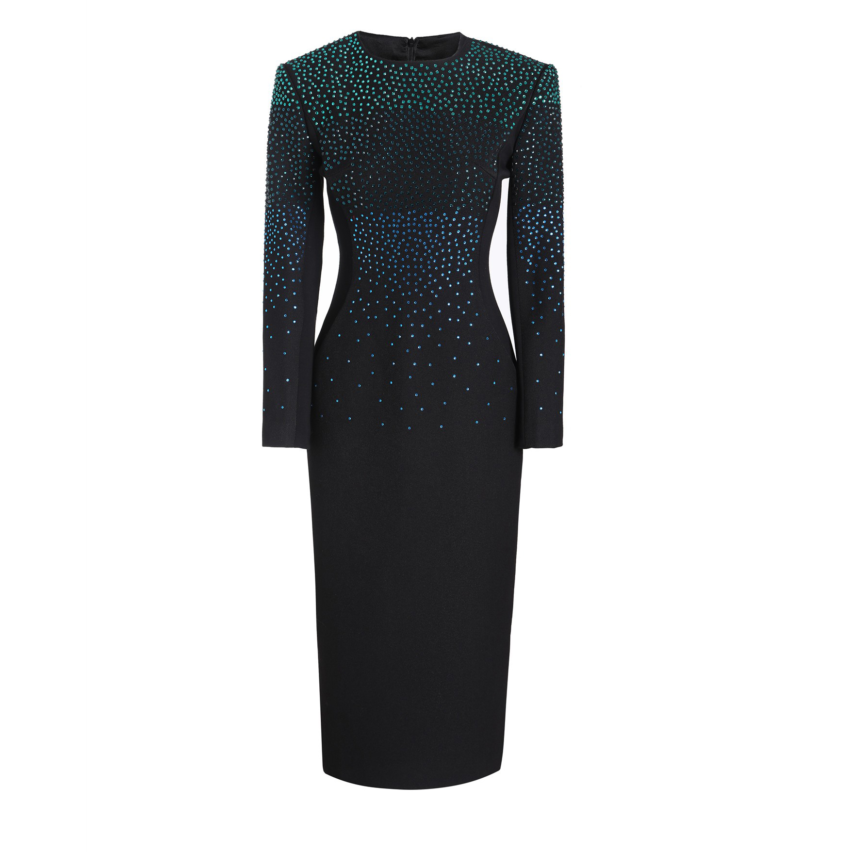 深圳南油原创设计师款 璀璨星河 渐变色连衣裙