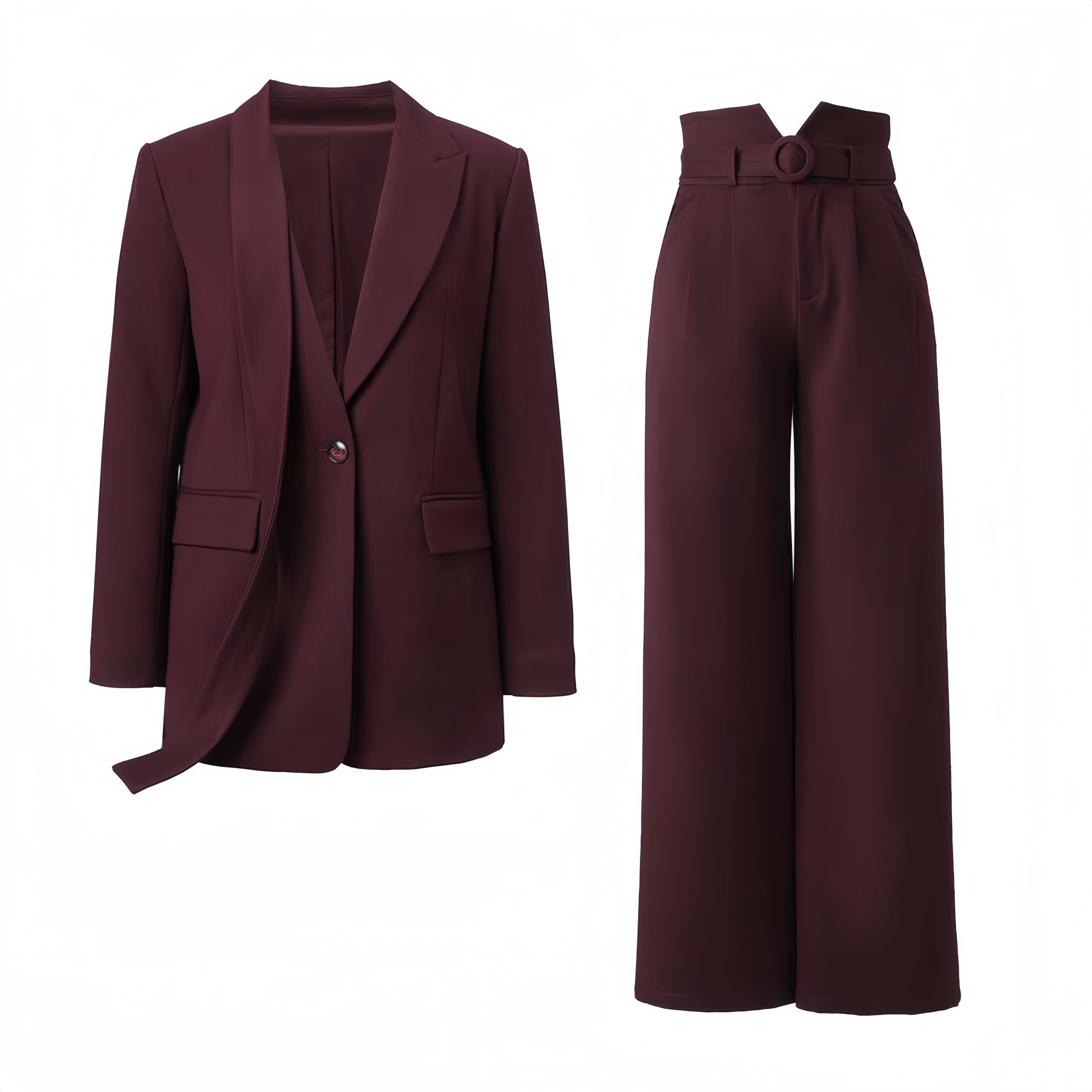 ZEROYK翎蔻 深圳南油原创设计师款 飘带领西装套装