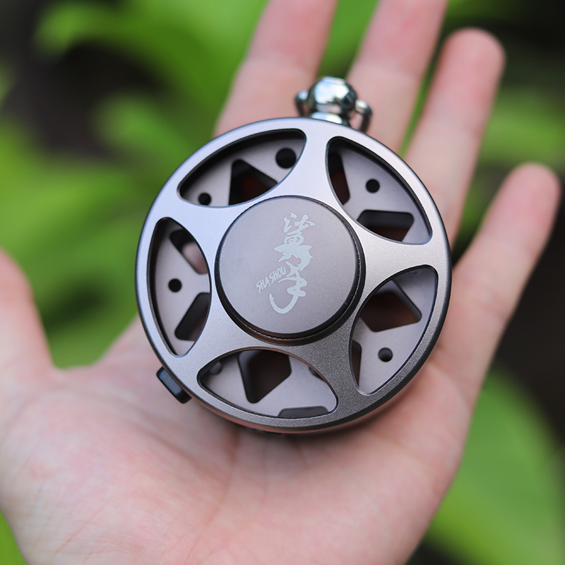 shashouluya/鲨手路亚路亚活鱼扣鱼锁轮铝合金锁鱼器高端鱼扣轮