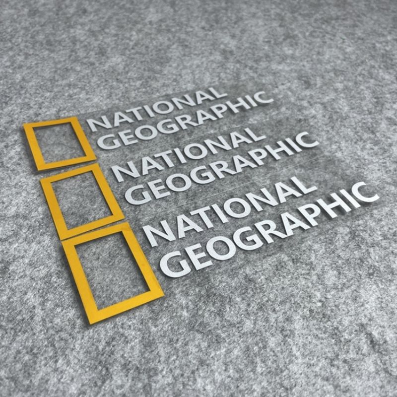 汽车贴纸湾岸车贴国家地理探索发现反光贴纸汽车个性三角侧窗装饰