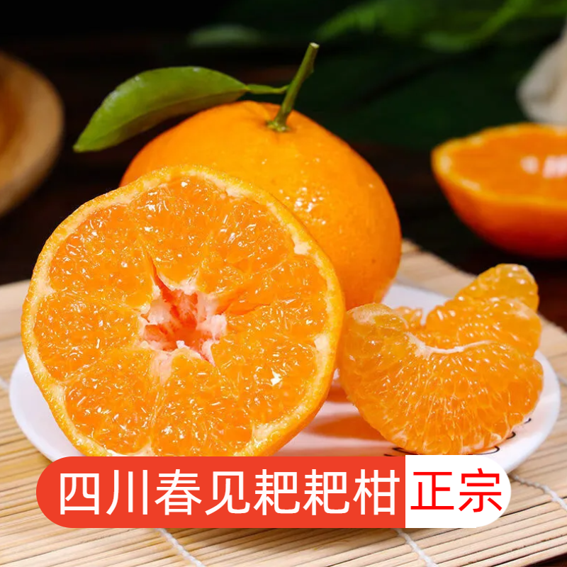 四川春见耙耙柑橘子新鲜水果当季现摘现发柑橘4.5斤