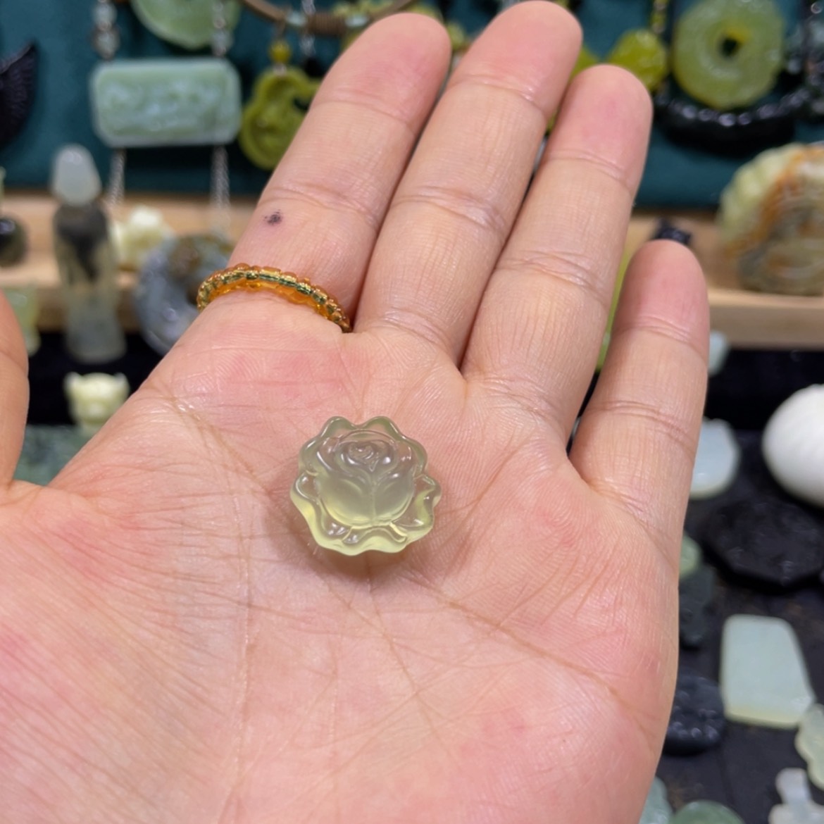 【闪购商品】蛇纹石玉颈饰未镶嵌21